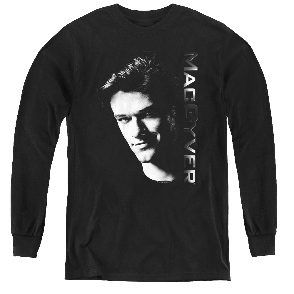 Macgyver Macgyver - Youth Long Sleeve T-Shirt Youth Long Sleeve T-Shirt MacGyver   