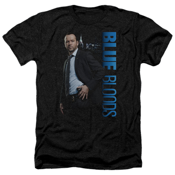 Charcoal men's heather t-shirt with Blue Bloods graphic