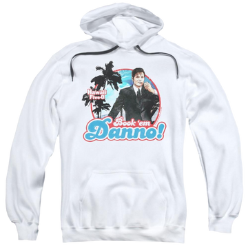 White pullover hoodie with Hawaii Five-O Hawaii 5 0 graphic
