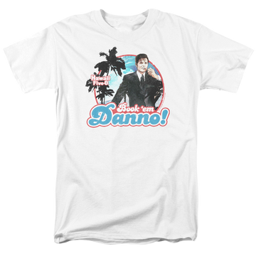 White men's regular fit t-shirt with Hawaii Five-O Hawaii 5 0 graphic