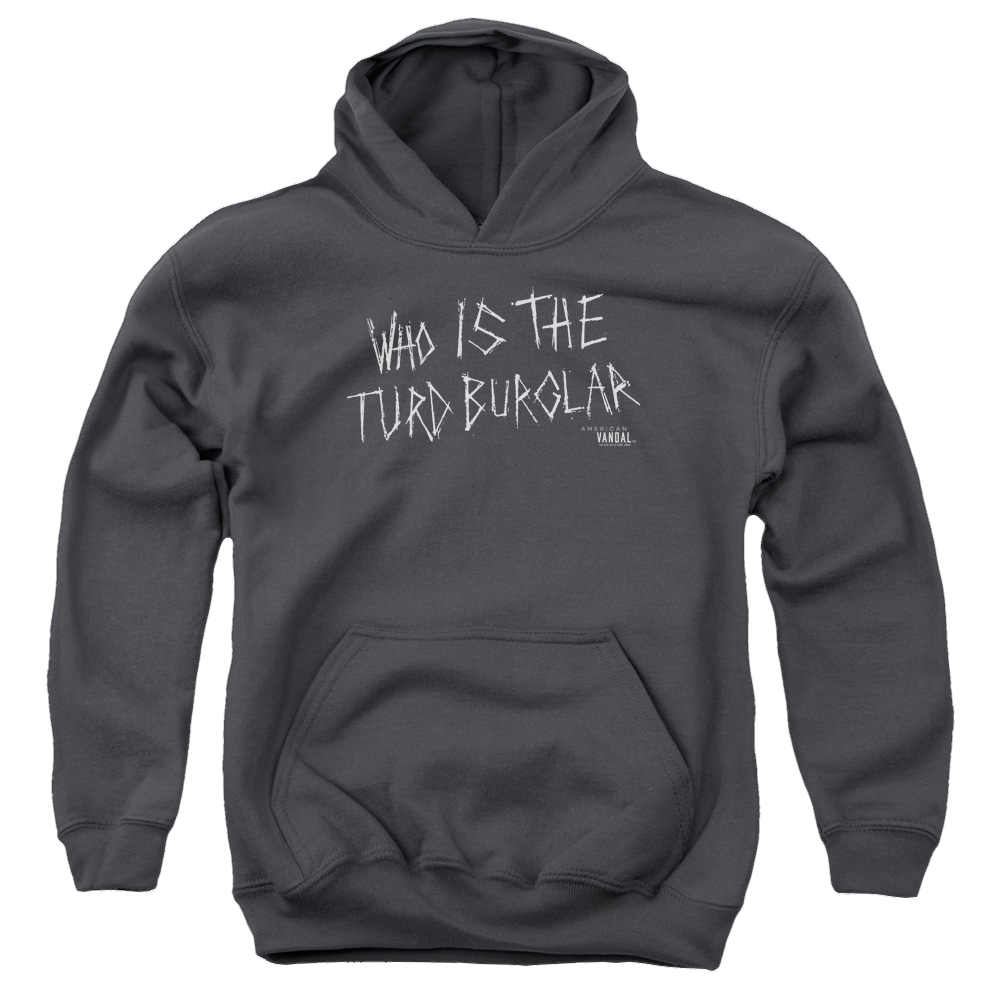 American Vandal Turd Burglar - Youth Hoodie Youth Hoodie (Ages 8-12) American Vandal   