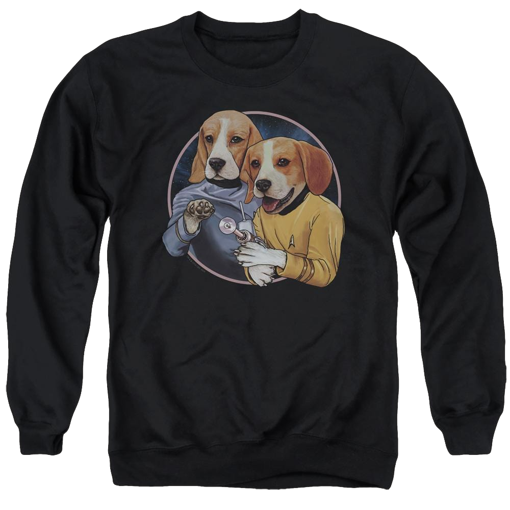 Star Trek The Original Series Trek Dogs - Men's Crewneck Sweatshirt Men's Crewneck Sweatshirt Star Trek   