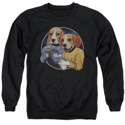 Star Trek The Original Series Trek Dogs - Men's Crewneck Sweatshirt Men's Crewneck Sweatshirt Star Trek   