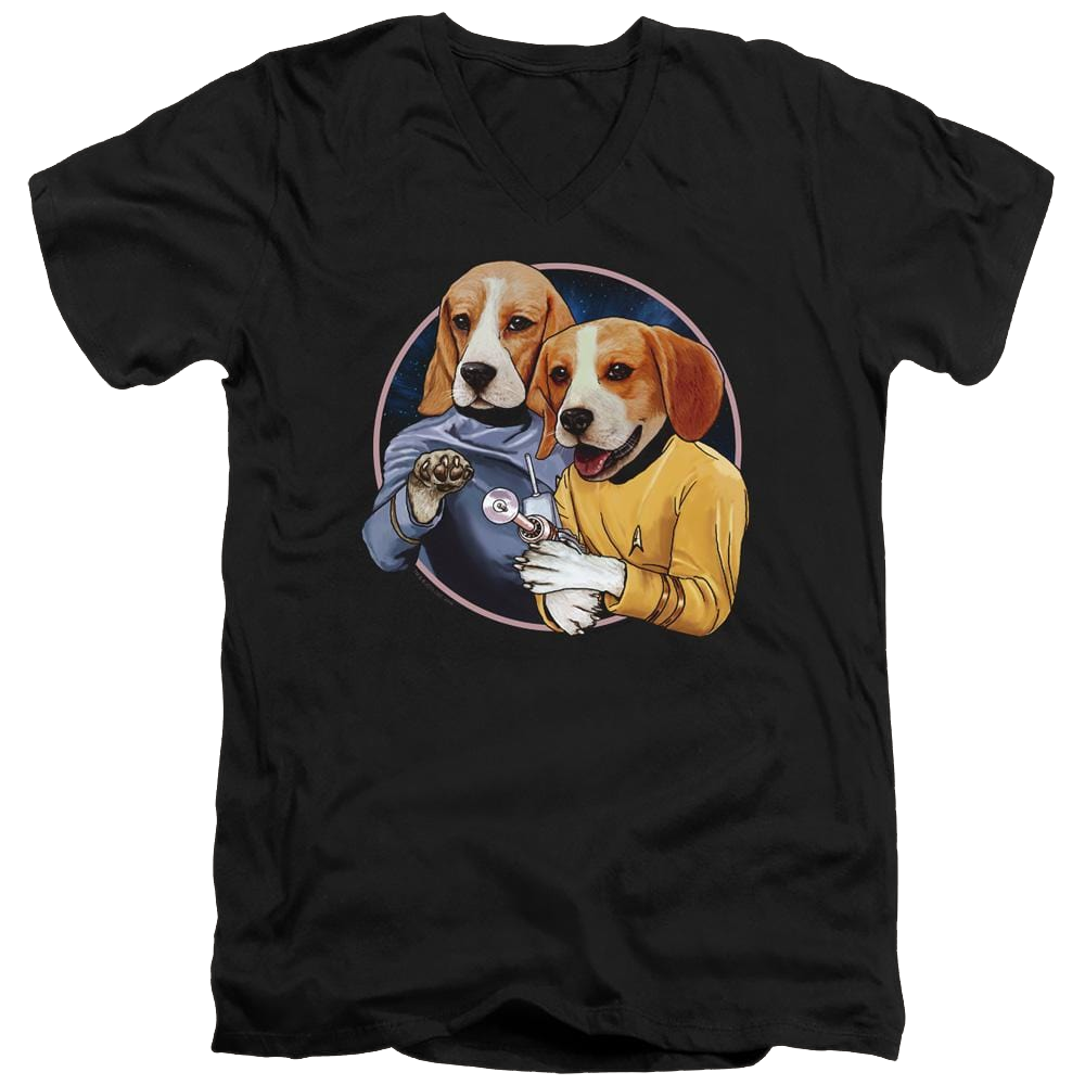 Star Trek The Original Series Trek Dogs - Men's V-Neck T-Shirt Men's V-Neck T-Shirt Star Trek   
