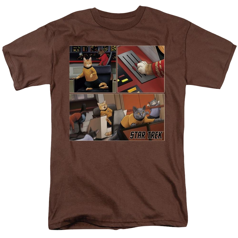 Star Trek The Original Series Warp Speed Triptych - Men's Regular Fit T-Shirt Men's Regular Fit T-Shirt Star Trek   