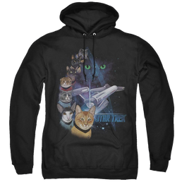 Star Trek The Original Series Feline Galaxy - Pullover Hoodie Pullover Hoodie Star Trek   