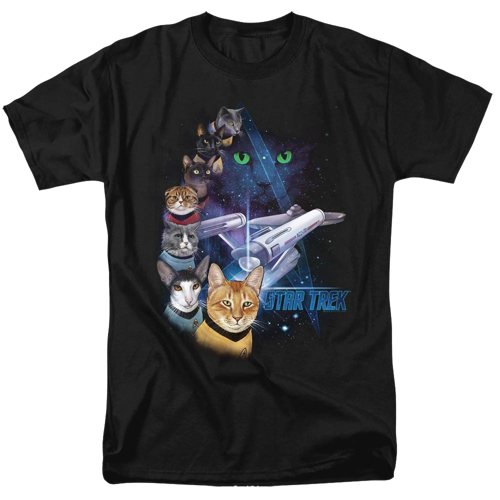 Star Trek The Original Series Feline Galaxy - Men's Regular Fit T-Shirt Men's Regular Fit T-Shirt Star Trek   