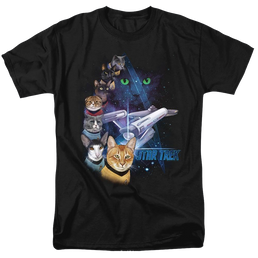 Star Trek The Original Series Feline Galaxy - Men's Regular Fit T-Shirt Men's Regular Fit T-Shirt Star Trek   