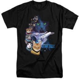 Star Trek The Original Series Feline Galaxy - Men's Tall Fit T-Shirt Men's Tall Fit T-Shirt Star Trek   