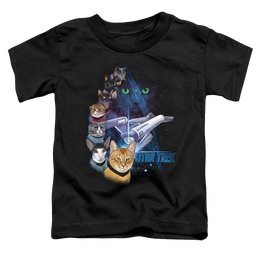Star Trek The Original Series Feline Galaxy - Toddler T-Shirt Toddler T-Shirt Star Trek   