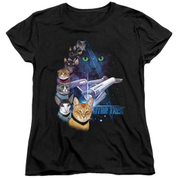 Star Trek The Original Series Feline Galaxy - Women's T-Shirt Women's T-Shirt Star Trek   
