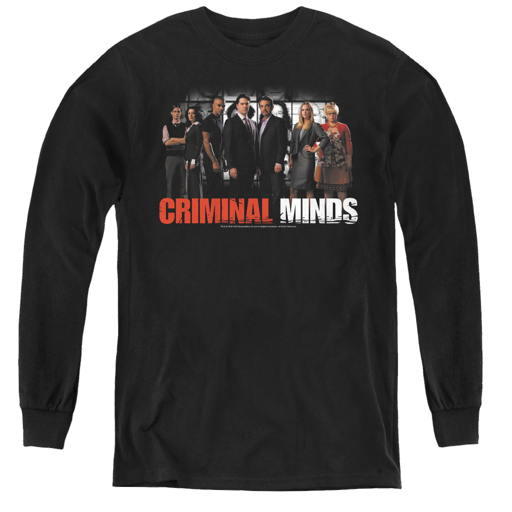 Criminal Minds The Brain Trust - Youth Long Sleeve T-Shirt Youth Long Sleeve T-Shirt Criminal Minds   