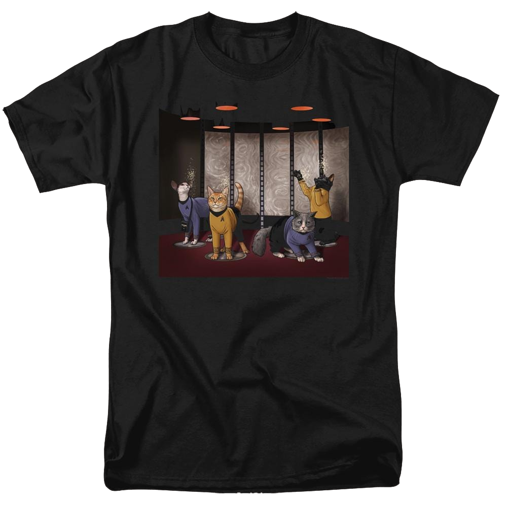 Star Trek The Original Series Beam Meow Up - Men's Regular Fit T-Shirt Men's Regular Fit T-Shirt Star Trek   