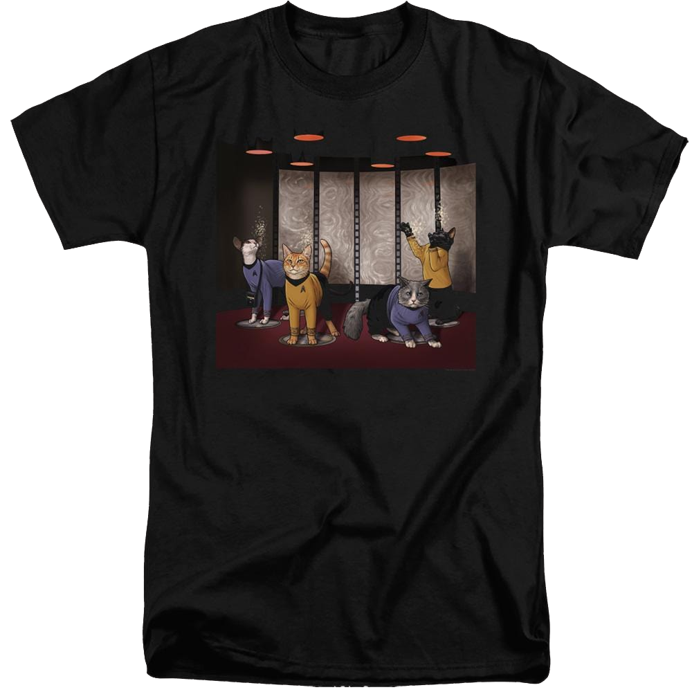 Star Trek The Original Series Beam Meow Up - Men's Tall Fit T-Shirt Men's Tall Fit T-Shirt Star Trek   