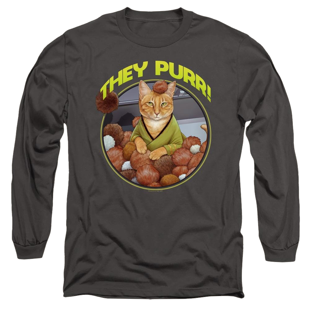 Star Trek The Original Series The Purr - Men's Long Sleeve T-Shirt Men's Long Sleeve T-Shirt Star Trek   