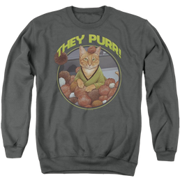 Star Trek The Original Series The Purr - Men's Crewneck Sweatshirt Men's Crewneck Sweatshirt Star Trek   