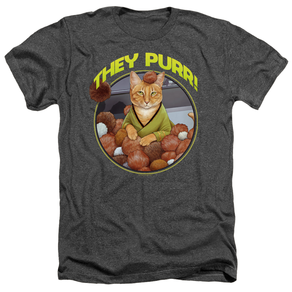 Star Trek The Original Series The Purr - Men's Heather T-Shirt Men's Heather T-Shirt Star Trek   