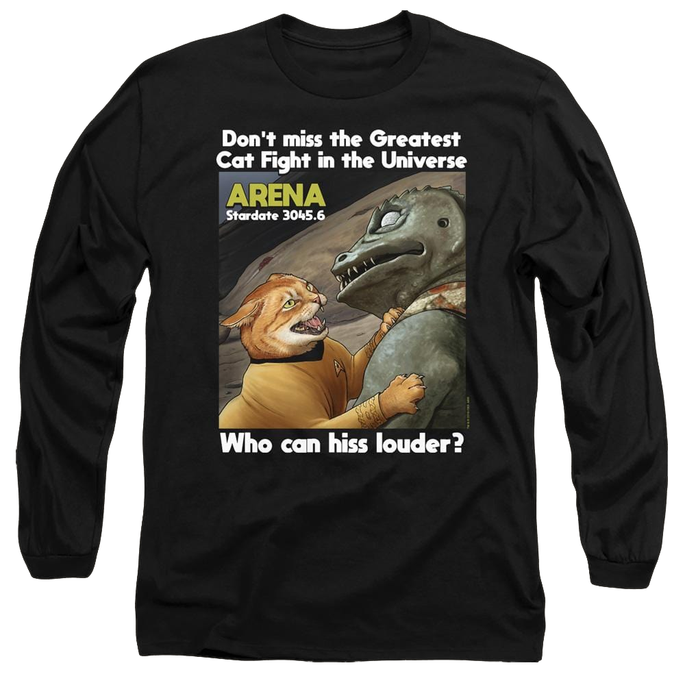 Star Trek The Original Series Cat Fight - Men's Long Sleeve T-Shirt Men's Long Sleeve T-Shirt Star Trek   