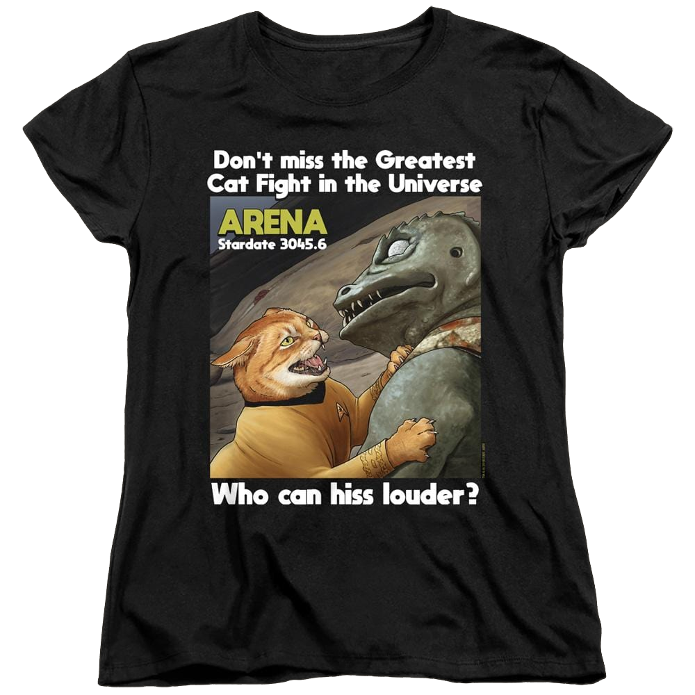 Star Trek The Original Series Cat Fight - Women's T-Shirt Women's T-Shirt Star Trek   