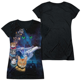 Star Trek The Original Series Cast Of Cats - Juniors Black Back T-Shirt Juniors Black Back T-Shirt Star Trek   
