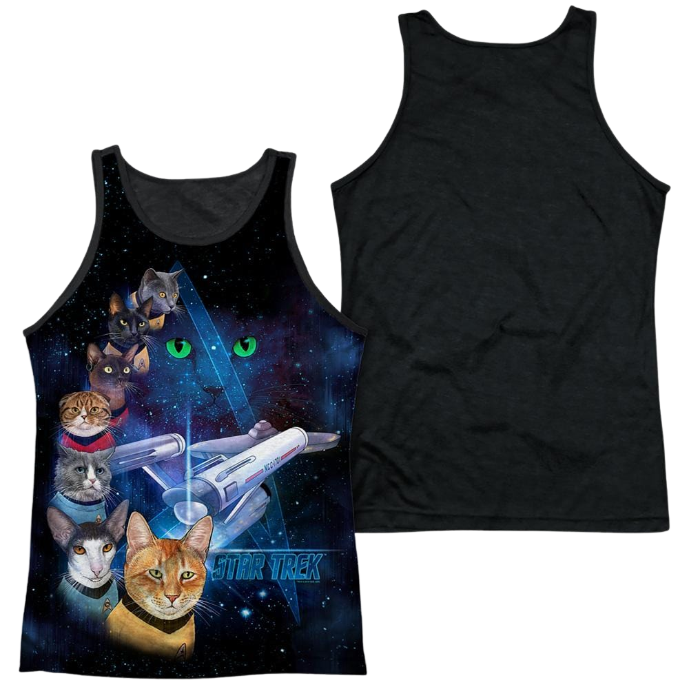 Star Trek The Original Series Cast Of Cats - Men's Black Back Tank Top Men's Black Back Tank Star Trek   
