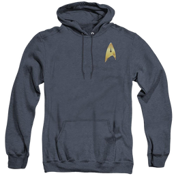 Star Trek Discovery Command Badge - Heather Pullover Hoodie Heather Pullover Hoodie Star Trek   