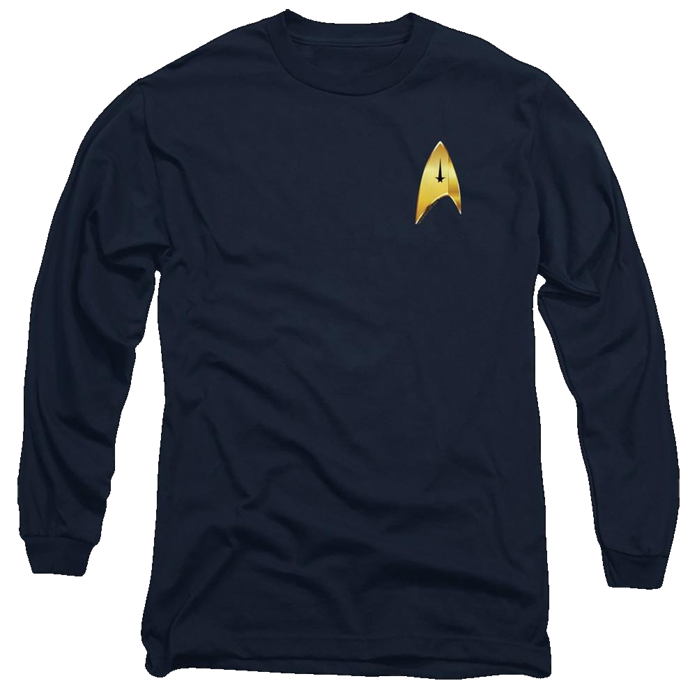 Star Trek Discovery Command Badge - Men's Long Sleeve T-Shirt Men's Long Sleeve T-Shirt Star Trek   