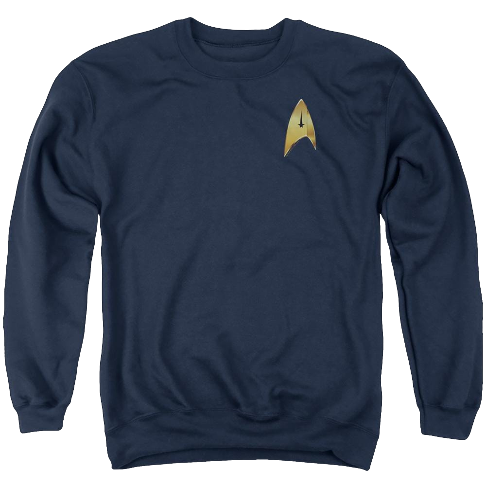 Star Trek Discovery Command Badge - Men's Crewneck Sweatshirt Men's Crewneck Sweatshirt Star Trek   