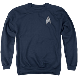 Star Trek Discovery Sciences Badge - Men's Crewneck Sweatshirt Men's Crewneck Sweatshirt Star Trek   