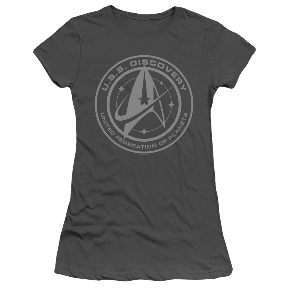 Star Trek Discovery Discovery Crest - Juniors T-Shirt Juniors T-Shirt Star Trek   