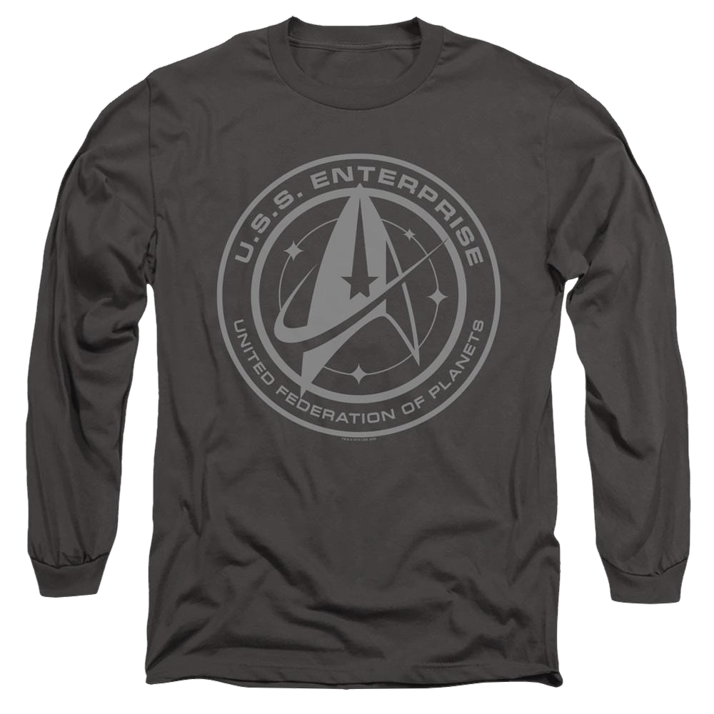 Star Trek Discovery Enterprise Crest - Men's Long Sleeve T-Shirt Men's Long Sleeve T-Shirt Star Trek   