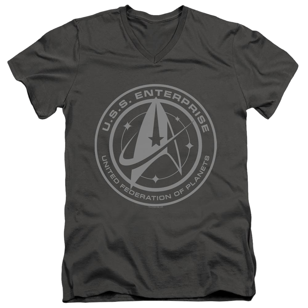 Star Trek Discovery Enterprise Crest - Men's V-Neck T-Shirt Men's V-Neck T-Shirt Star Trek   