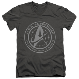 Star Trek Discovery Enterprise Crest - Men's V-Neck T-Shirt Men's V-Neck T-Shirt Star Trek   