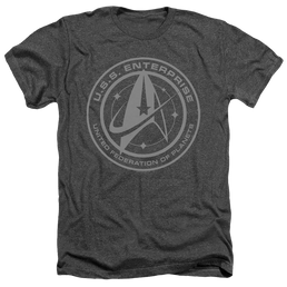 Star Trek Discovery Enterprise Crest - Men's Heather T-Shirt Men's Heather T-Shirt Star Trek   