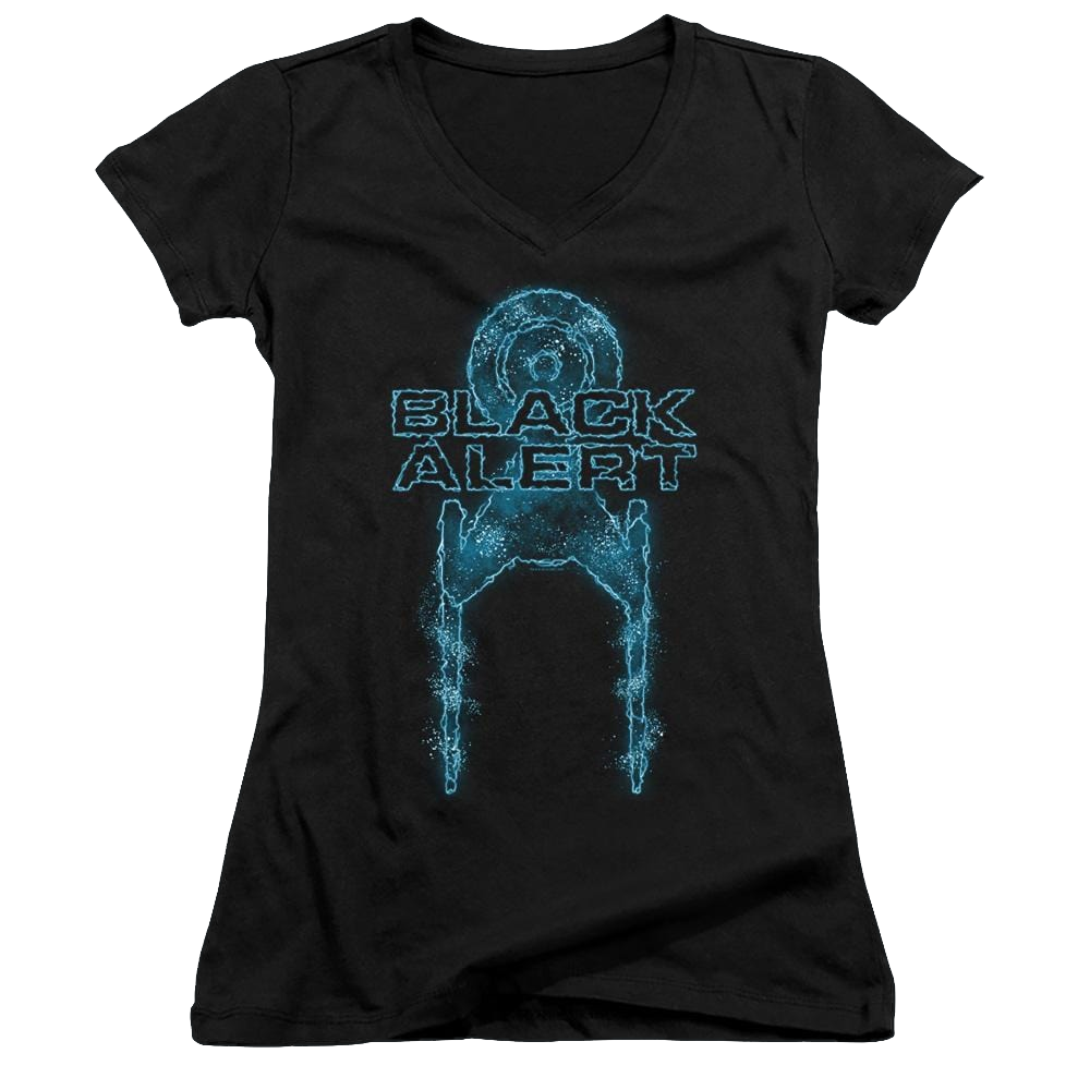 Star Trek Discovery Black Alert - Juniors V-Neck T-Shirt Juniors V-Neck T-Shirt Star Trek   