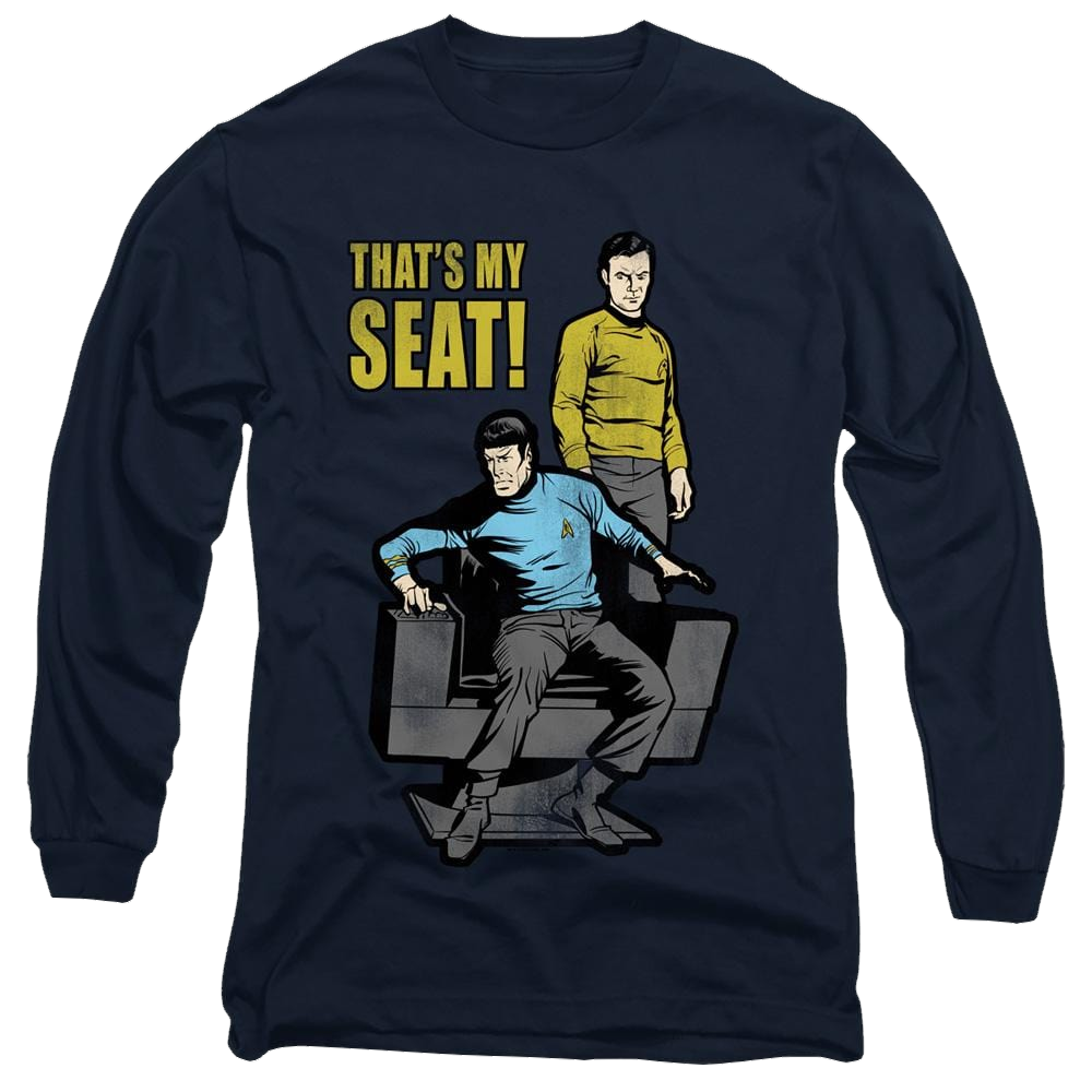 Star Trek The Original Series My Seat - Men's Long Sleeve T-Shirt Men's Long Sleeve T-Shirt Star Trek   