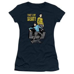 Star Trek The Original Series My Seat - Juniors T-Shirt Juniors T-Shirt Star Trek   