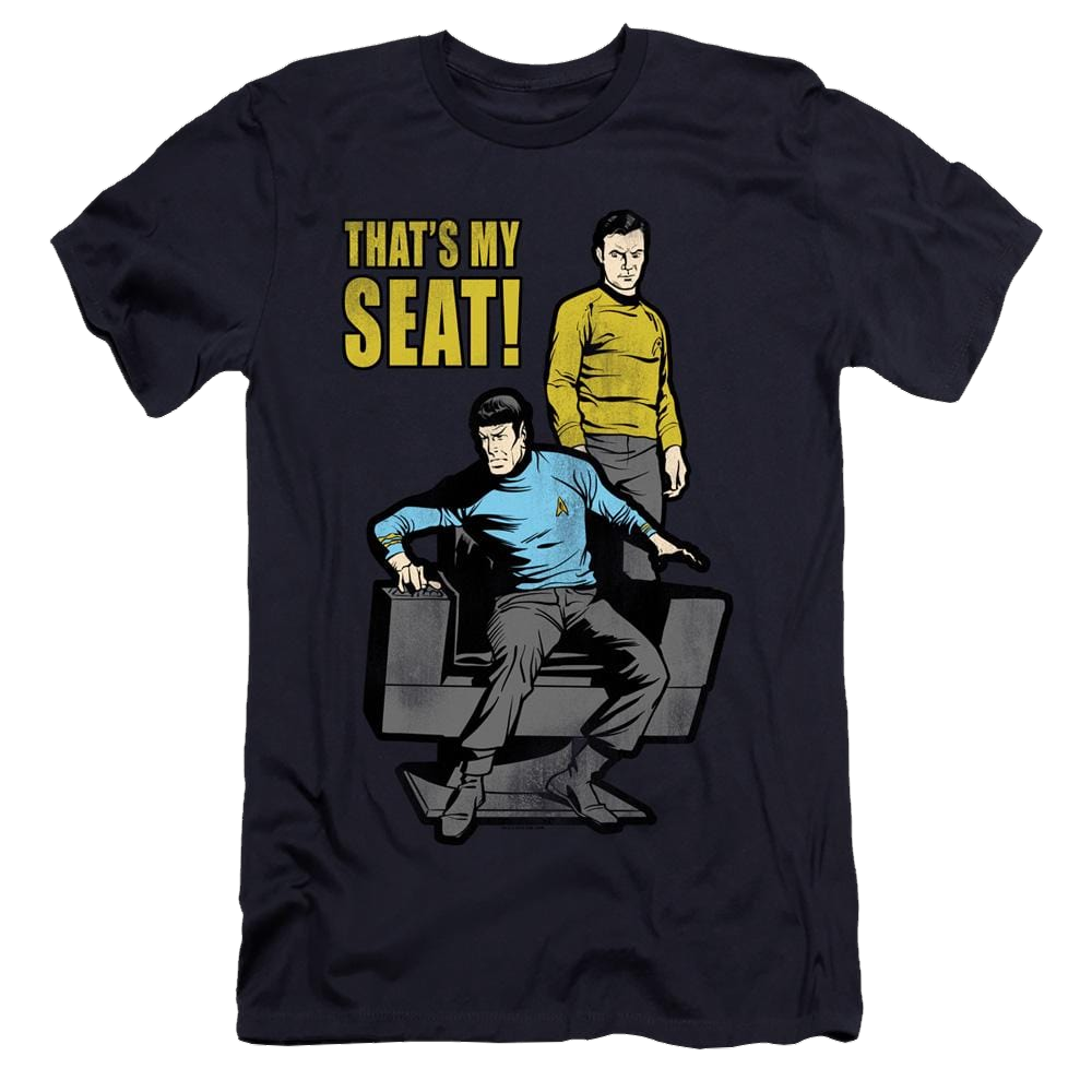 Star Trek The Original Series My Seat - Men's Premium Slim Fit T-Shirt Men's Premium Slim Fit T-Shirt Star Trek   