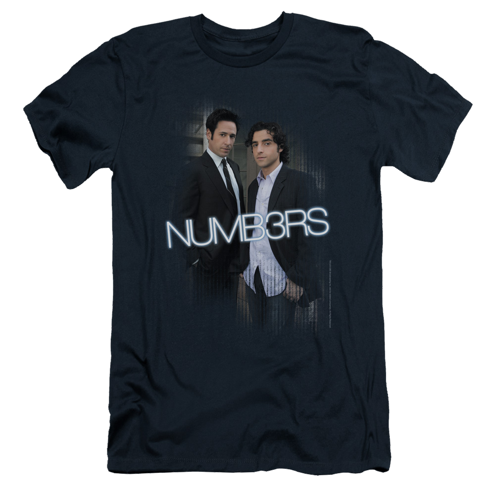 Numbers Don & Charlie - Men's Slim Fit T-Shirt Men's Slim Fit T-Shirt Numbers   