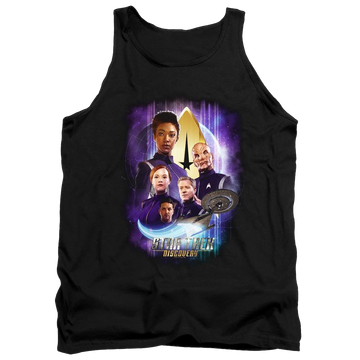 Black men's tank with Star Trek Discovery Discoverys Finest graphic