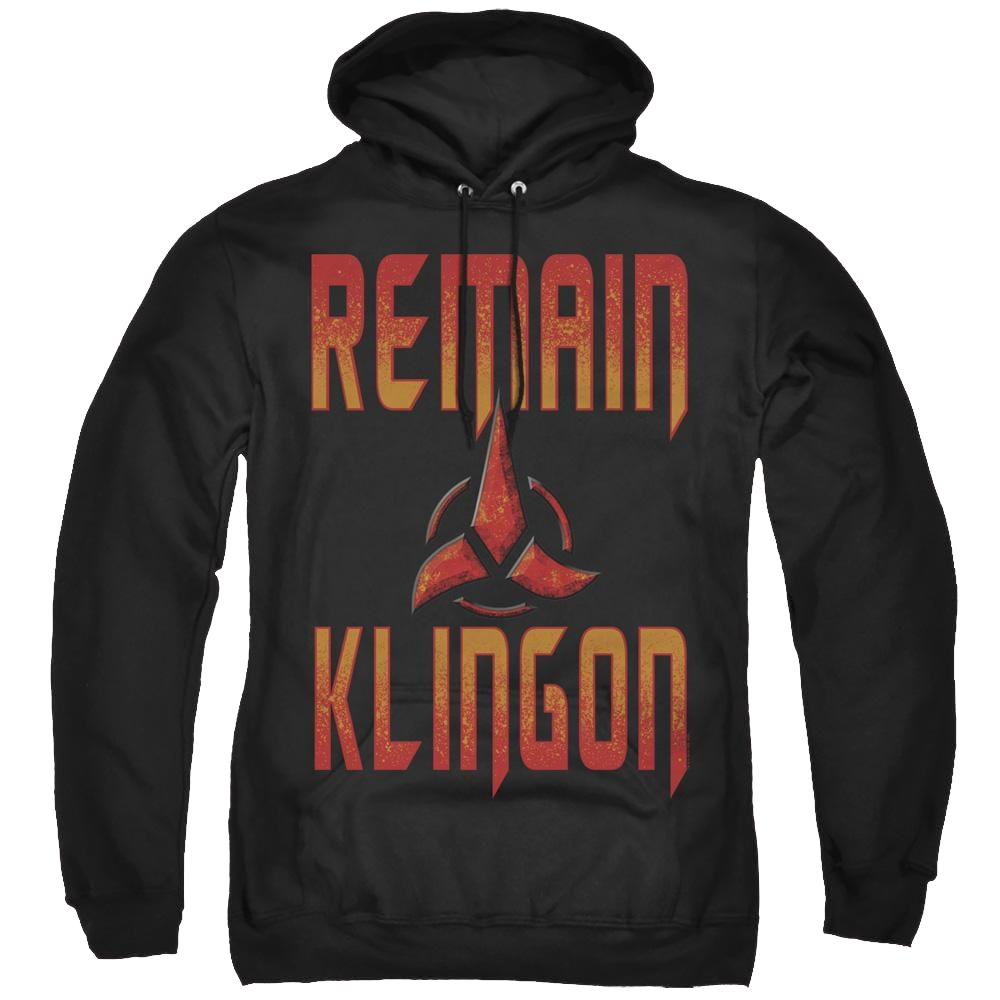 Star Trek Discovery Remain Klingon - Pullover Hoodie Pullover Hoodie Star Trek   