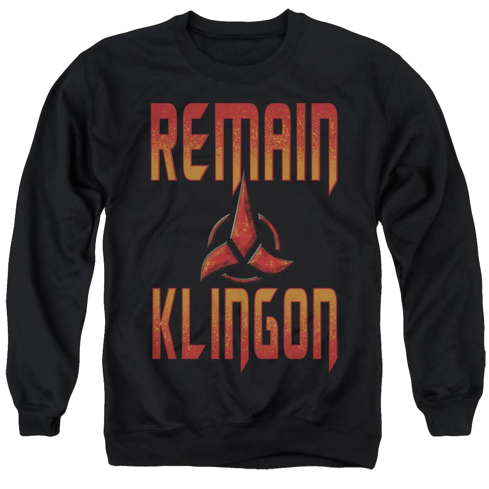 Star Trek Discovery Remain Klingon - Men's Crewneck Sweatshirt Men's Crewneck Sweatshirt Star Trek   