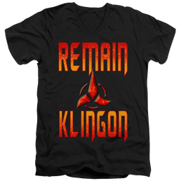 Star Trek Discovery Remain Klingon - Men's V-Neck T-Shirt Men's V-Neck T-Shirt Star Trek   