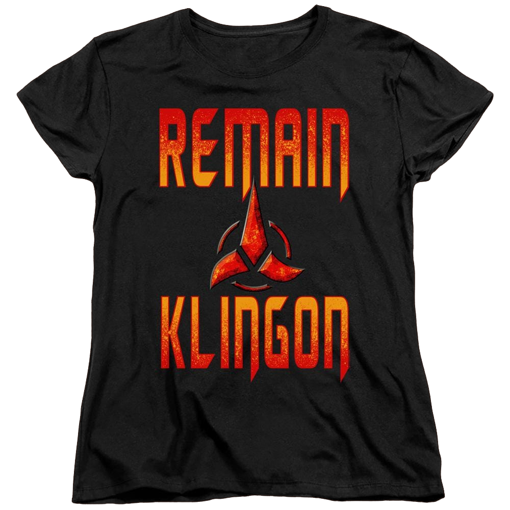 Star Trek Discovery Remain Klingon - Women's T-Shirt Women's T-Shirt Star Trek   