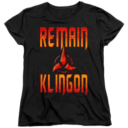 Star Trek Discovery Remain Klingon - Women's T-Shirt Women's T-Shirt Star Trek   
