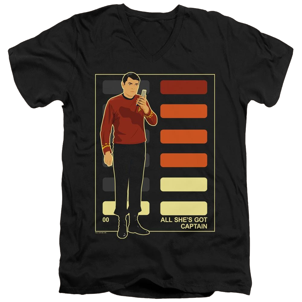 Star Trek The Original Series All Shes Got Captain - Men's V-Neck T-Shirt Men's V-Neck T-Shirt Star Trek   