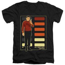 Star Trek The Original Series All Shes Got Captain - Men's V-Neck T-Shirt Men's V-Neck T-Shirt Star Trek   