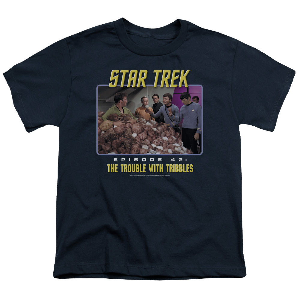 Star Trek The Original Series The Trouble With Tribbles - Youth T-Shirt Youth T-Shirt (Ages 8-12) Star Trek   