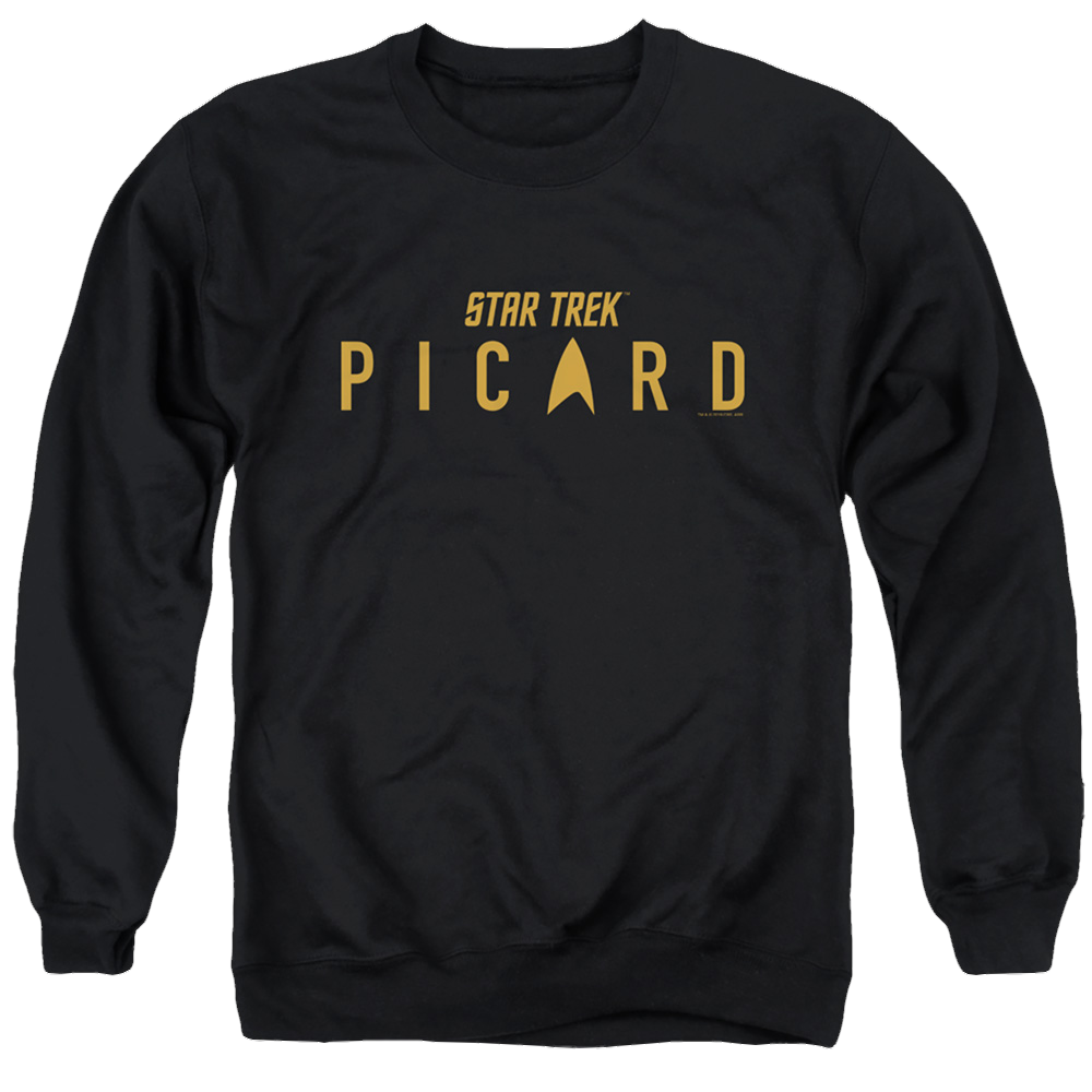 Star Trek Picard Picard Logo - Men's Crewneck Sweatshirt Men's Crewneck Sweatshirt Star Trek   