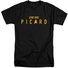 Star Trek Picard Picard Logo - Men's Tall Fit T-Shirt Men's Tall Fit T-Shirt Star Trek   